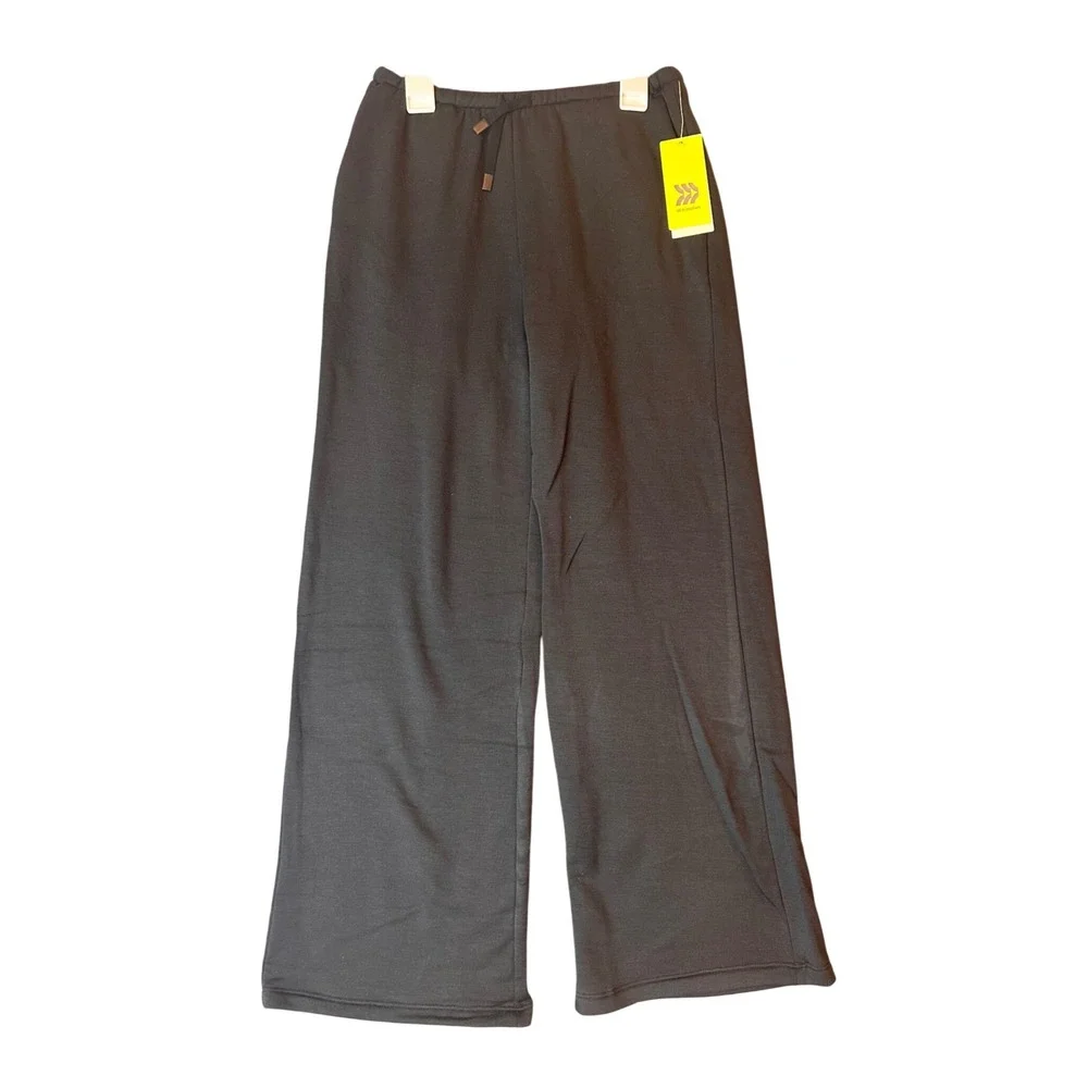 All In Motion Girls Wide Leg Pant Black Modal Extra Soft L 10/12 039-03-0365